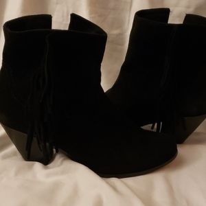 COPY - Sam Edelman fringe ankle boots. Black Sz 11